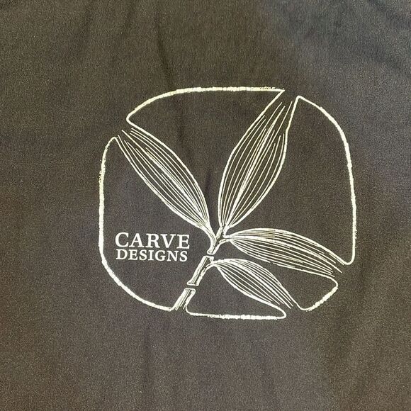 Carve Designs Mock Neck Rash Guard Swim Shirt Floral Black Long Sleeve UPF 50 XL - Picture 2 of 9